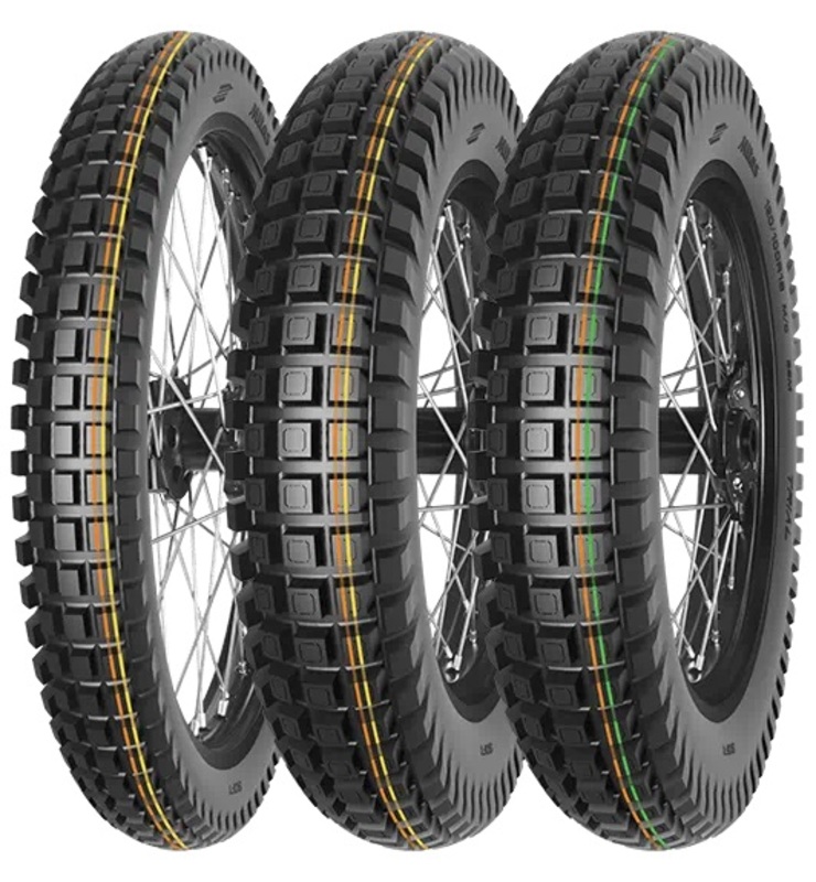 Neumático MITAS TRIAL 120/100 R 18 68M TL/TT SOFT ORANGE YELLOW