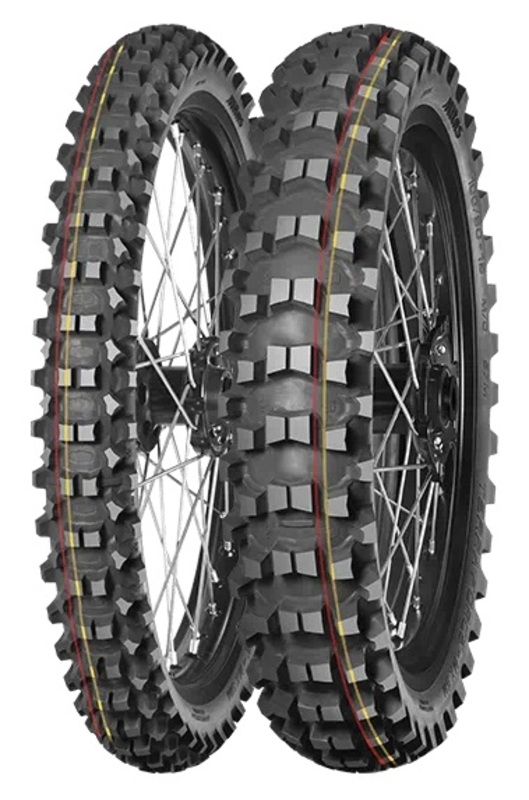 Neumático MITAS TERRA FORCE-MX SM 100/90-19 NHS 57M TT SOFT TO MEDIUM RED YELLOW