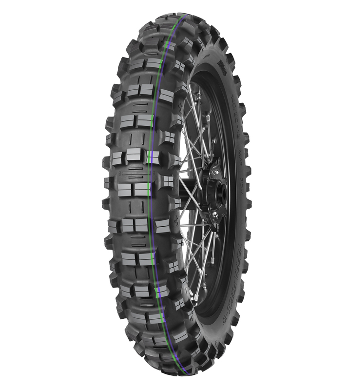 Neumático MITAS TERRA FORCE-EF 140/80-18 70R TT ULTRA LIGHT GREEN PURPLE