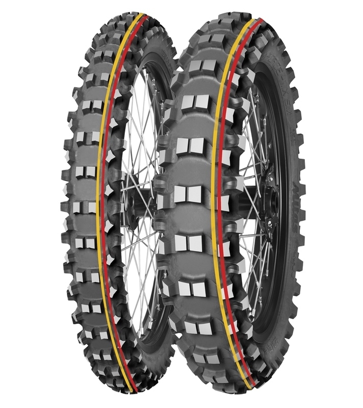 Neumático MITAS TERRA FORCE-MX SM 90/90-21 (3.00-21) NHS 54M TT SOFT TO MEDIUM RED YELLOW