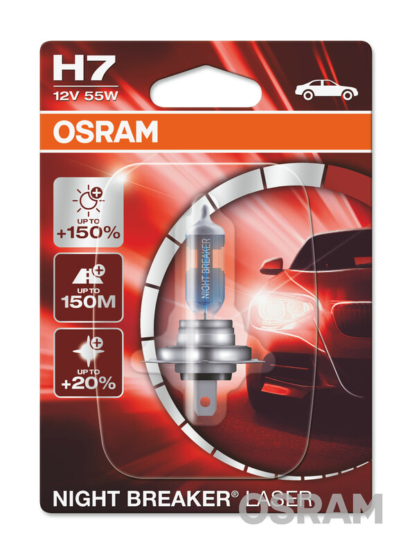 Lámpara OSRAM Night Breaker Laser H7 Light 12V 55W - 1 ud