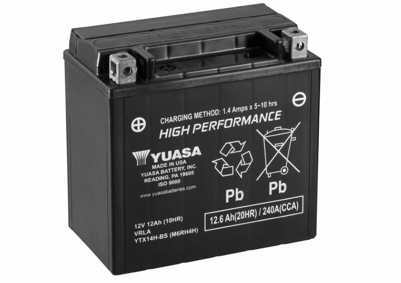 Batería YUASA YTX14H-BS (con electrolito)