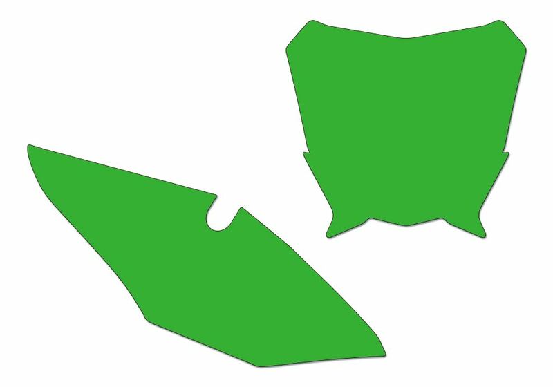 BLACKBIRD Plate Stickers Green Honda CRF450R