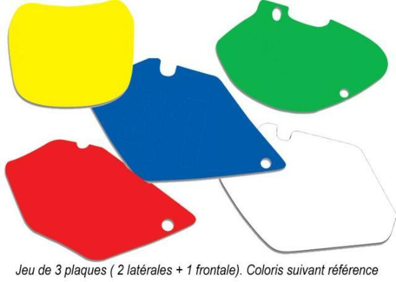BLACKBIRD Plate Stickers Black Yamaha YZF250/457