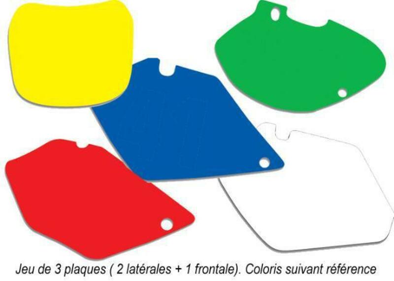 BLACKBIRD Plate Stickers Yellow Yamaha WRF250/450