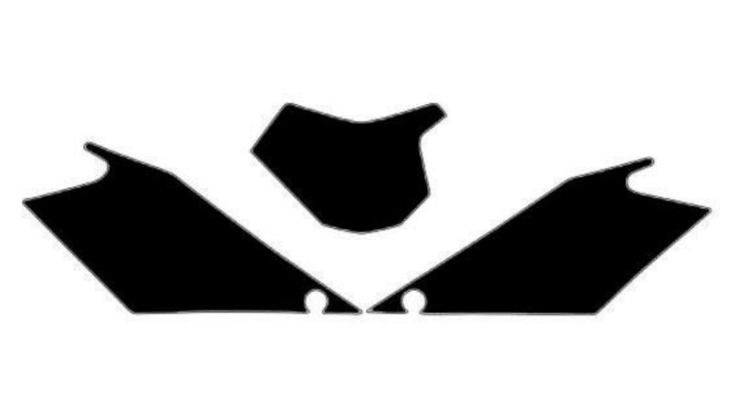 BLACKBIRD Plate Stickers Black Gas Gas EC