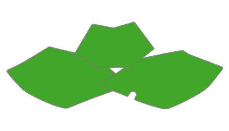 Juego adhesivos porta números BLACKBIRD verde Beta RR