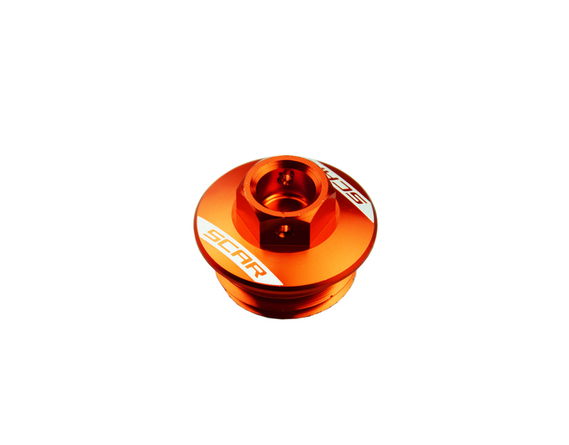 Tapón de llenado de aceite SCAR - Naranja