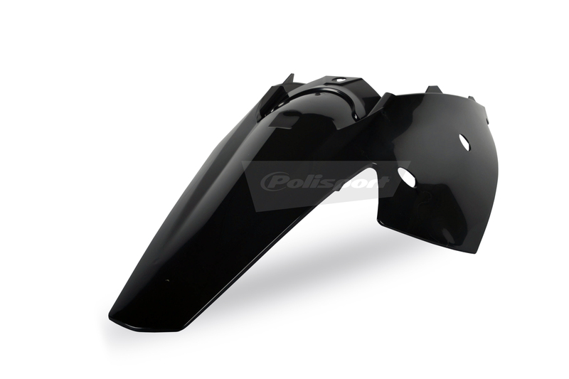 Guardabarros trasero con paneles laterales integrados POLISPORT negro KTM