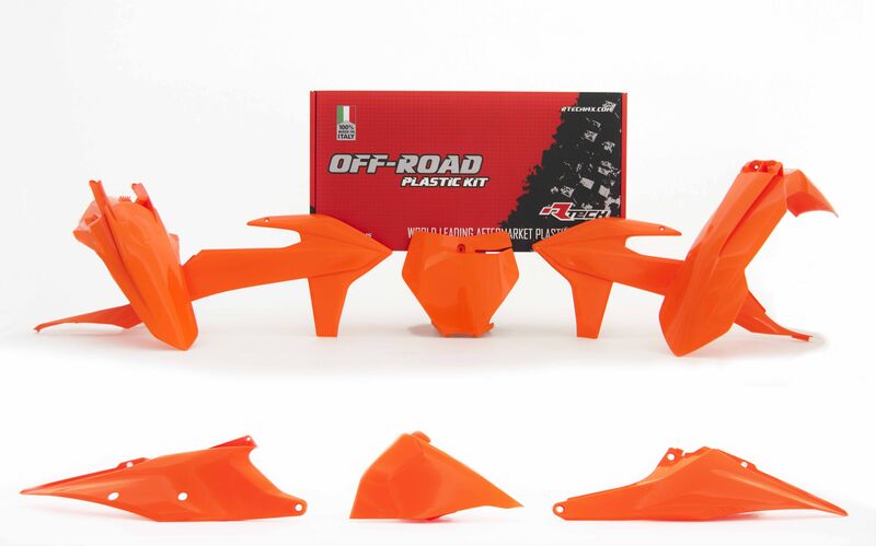 Kit de plástica RACETECH (6 pcs) - Naranja