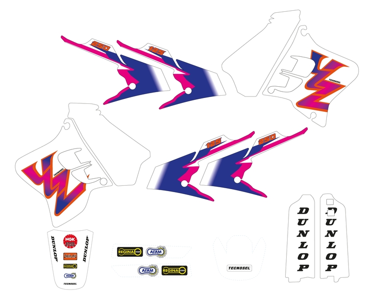Kit adhesivos TECNOSEL Team Yamaha 1993