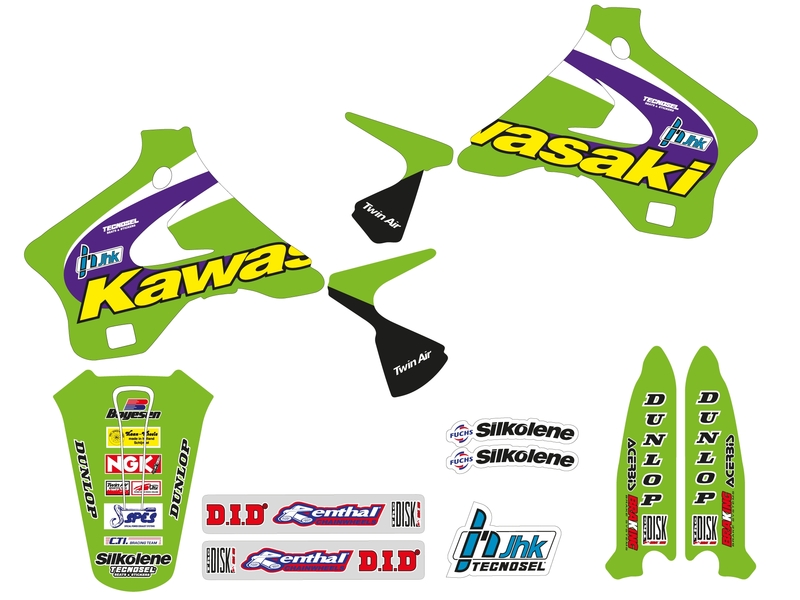 Kit adhesivos TECNOSEL Team Kawasaki 1998