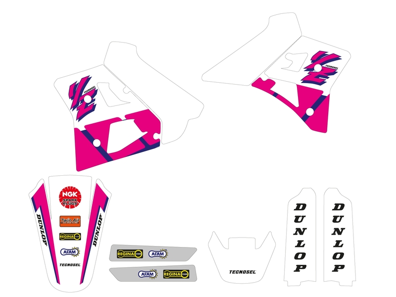 Kit adhesivos completo TECNOSEL OEM Yamaha 1992