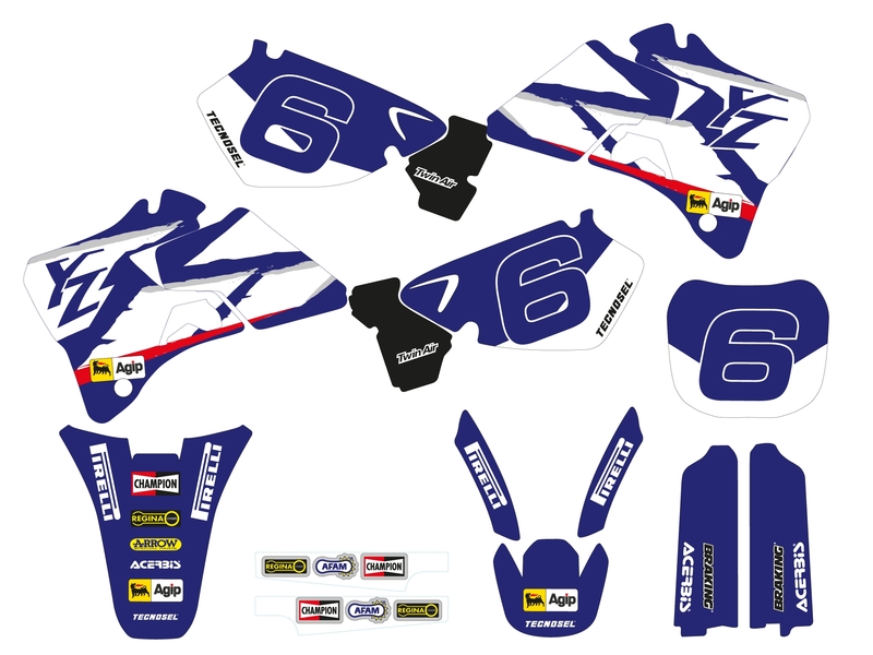 Kit adhesivos completo TECNOSEL Team Yamaha 1998
