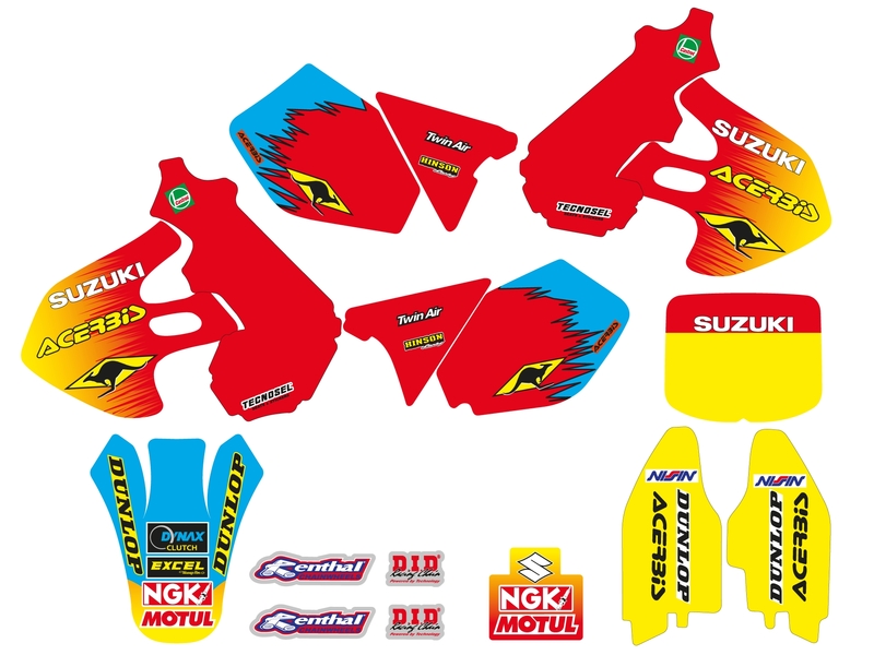 Kit adhesivos completo TECNOSEL Team Suzuki 1999