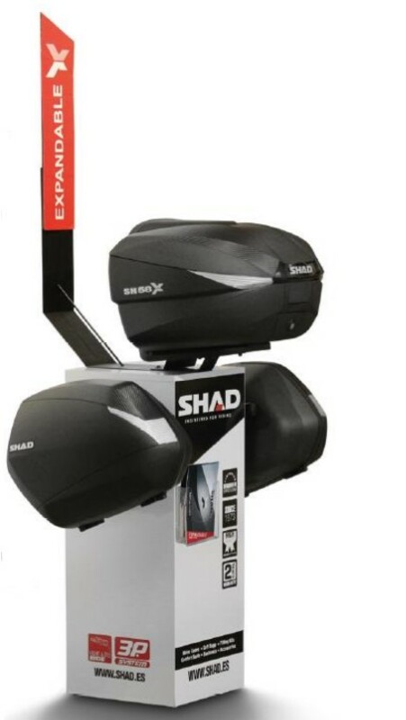 Expositor SHAD Display Cube + 2 3P baúles