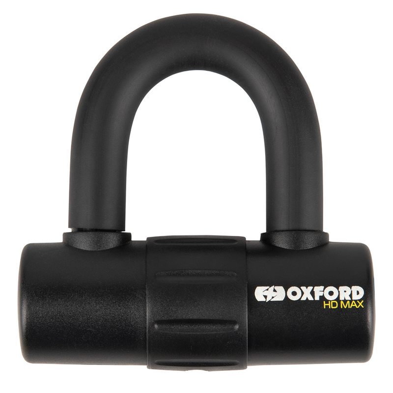 Candado de disco OXFORD HD MAX - Ø14mm negro - Certificado Sold Secure Gold