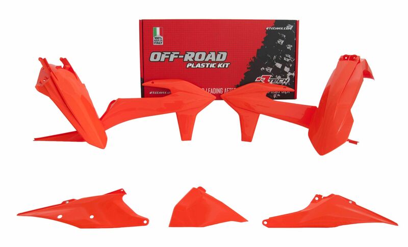 Kit de plástica RACETECH (5 pcs) - Naranja