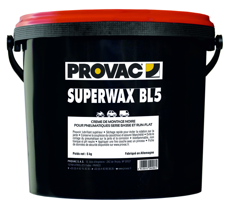 Pasta para montaje de neumáticos PROVAC negra 2x5kg