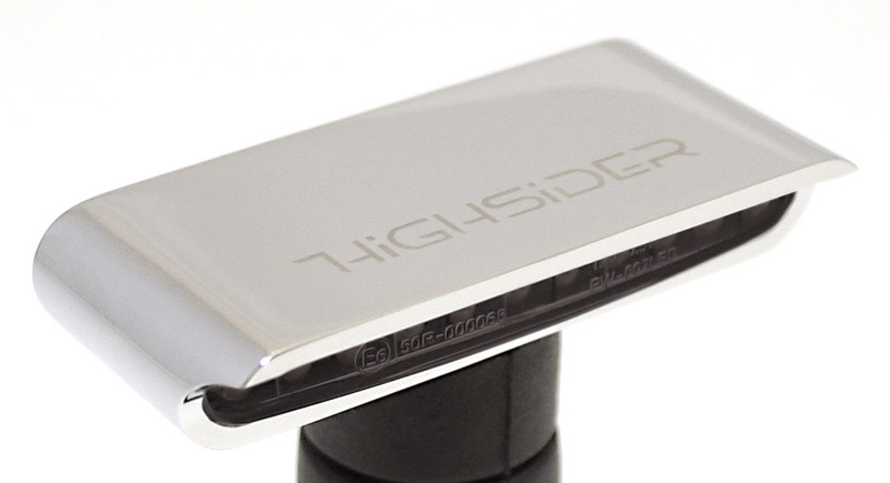 Intermitente LED HIGHSIDER pro Stripe - homologado E - cromado/ahumado - par