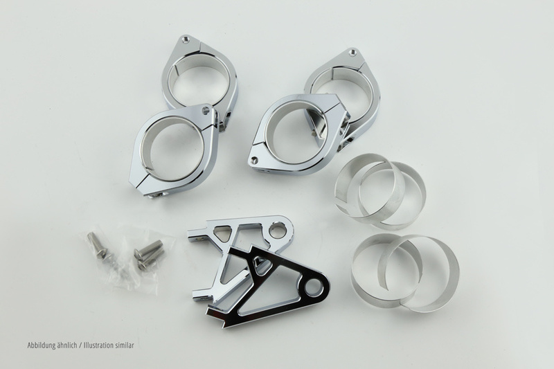 Soporte de faro para horquilla HIGHSIDER pro (extra corto) aluminio CNC - Ø 42-43 mm