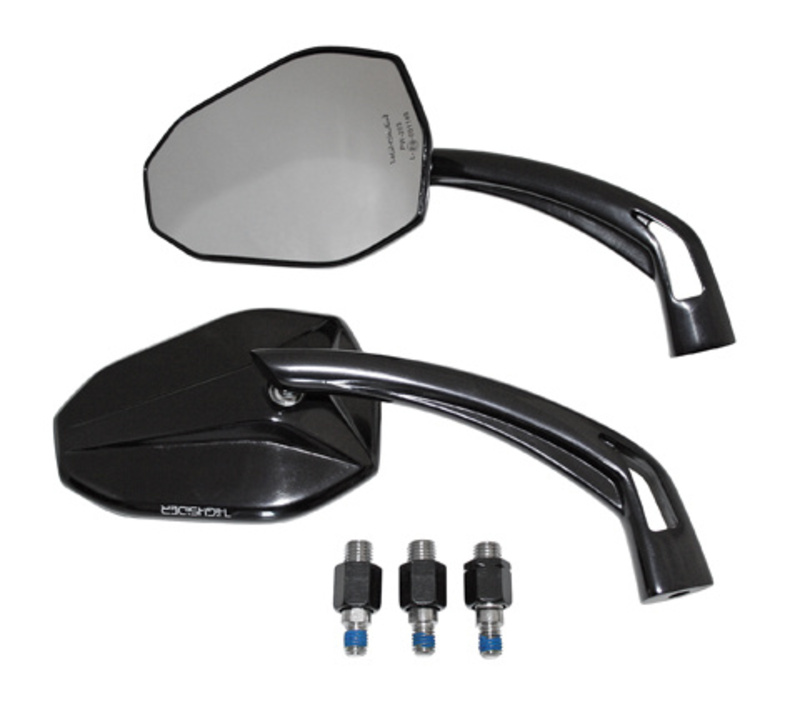 Retrovisor de manillar HIGHSIDER pro Victory – negro – pareja