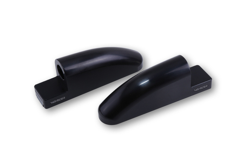 Set adaptadores HIGHSIDER pro FB-1 para retrovisor de carenado - largo - mecanizado CNC