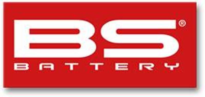 Adhesivo BS BATTERY rojo tamaño pequeño- 50 uds