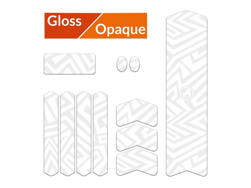 Kit adhesivos protectores cuadro ALGIS mate M LINES blanco