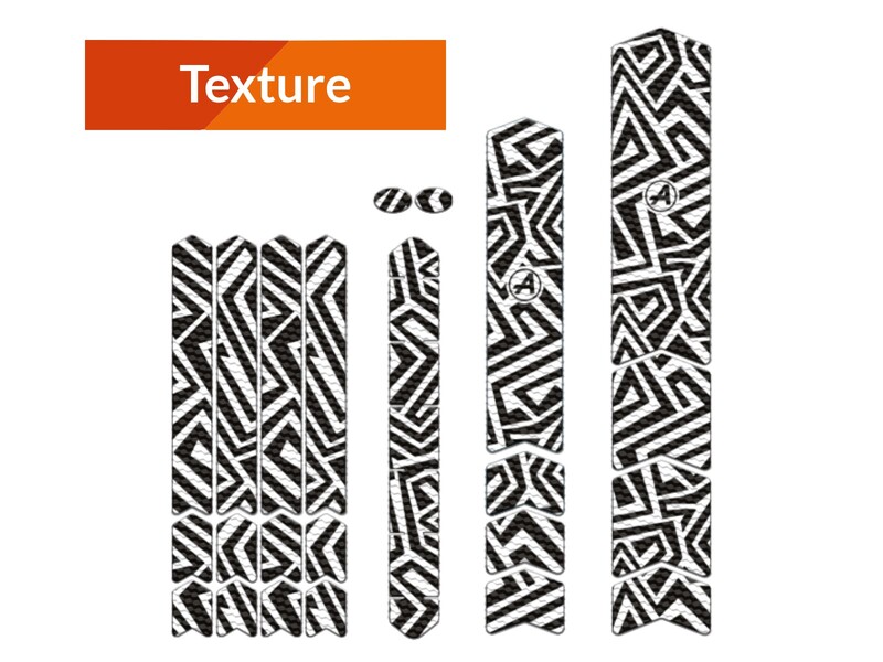 Kit adhesivos protectores cuadro ALGIS texture L LINES negro