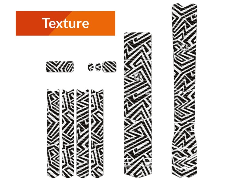 Kit adhesivos protectores cuadro ALGIS texture XL LINE negro