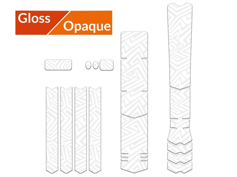 Kit adhesivos protectores cuadro ALGIS brillo XL LINES blanco
