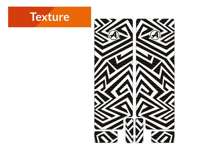 Kit adhesivos protectores de horquilla ALGIS LINES texture negro