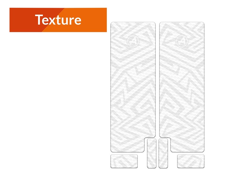 Kit adhesivos protectores de horquilla ALGIS LINES texture blanco