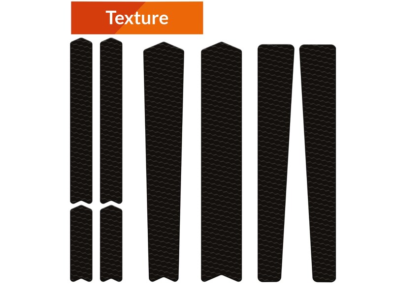 Kit adhesivos protectores cuadro ALGIS texture Gravel/Carretera negro
