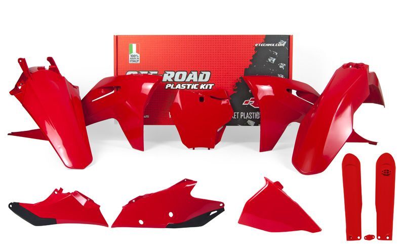 Kit de plástica RACETECH (7 pcs) - Rojo