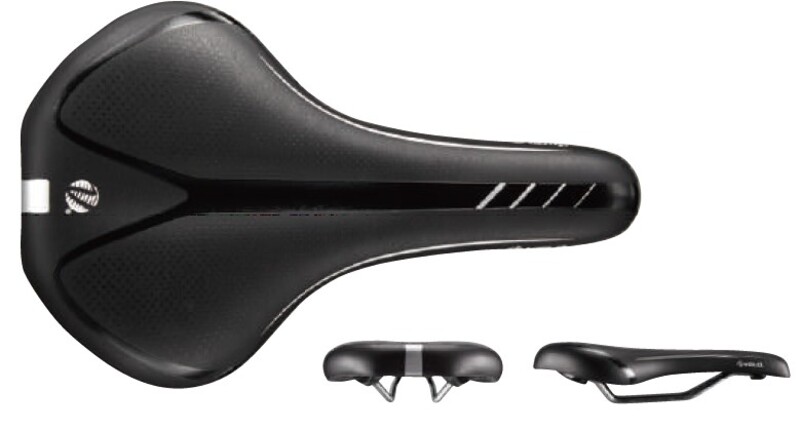 Sillín VELO D19-01 GEL D1 prostático raíles SS