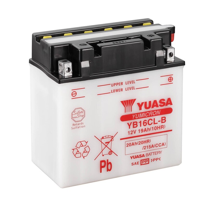 Batería YUASA YB16CL-B Combipack (con electrolito)