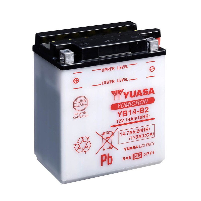 Batería YUASA YB14-B2 Combipack (con electrolito)