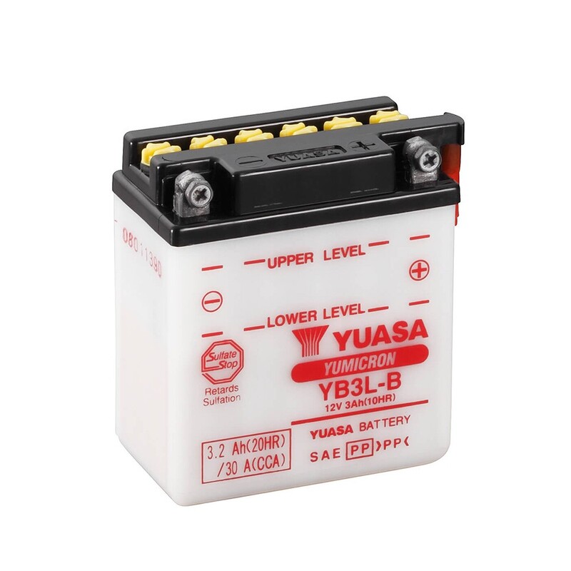 Batería YUASA YB3L-B Combipack (con electrolito)