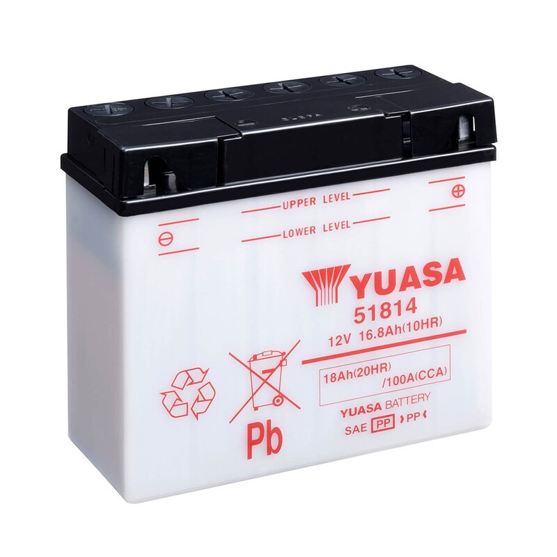 Batería YUASA 51814 Combipack (con electrolito)