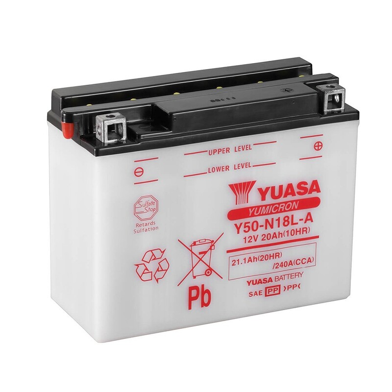 Batería YUASA Y50-N18L-A Combipack (con electrolito)