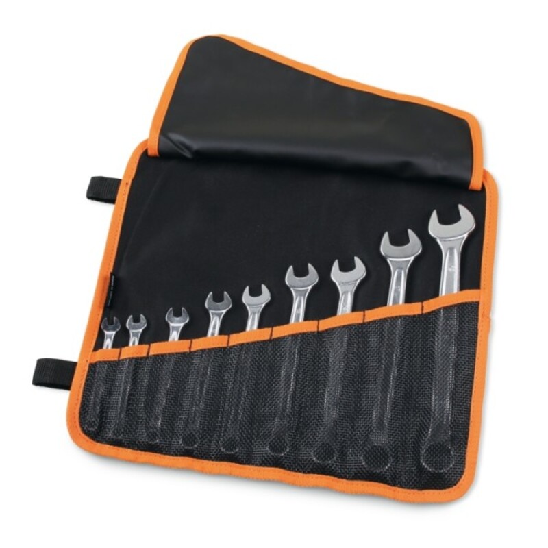 Juego de 9 llaves combinadas BETA en estuche porta-herramientas enrollable de poliéster