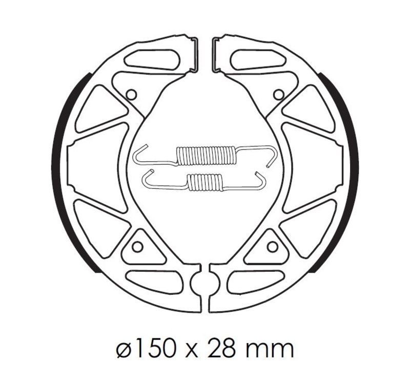 Zapatas de freno TECNIUM Scooter orgánicas - BA209