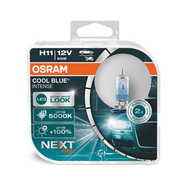 Lámpara OSRAM Cool Blue Intense H2 12V / 55W - 2 uds