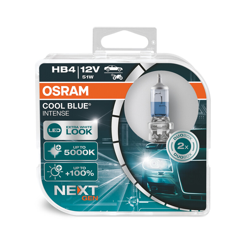 Lámpara OSRAM Cool Blue Intense HB4 12V / 51W - 2 uds