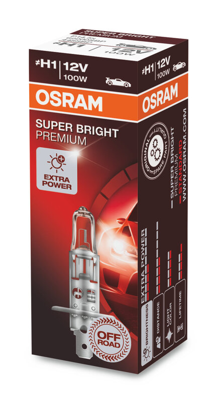 Lámpara OSRAM Super Bright H1 12V / 55W - 1 ud