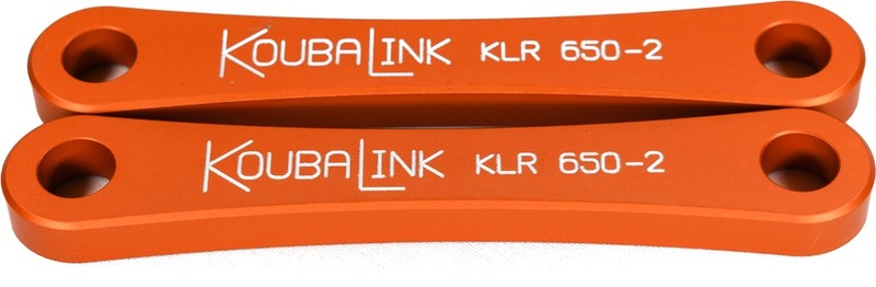 Kit de bajada KOUBALINK (50.8 mm) naranja - Kawasaki KLR650