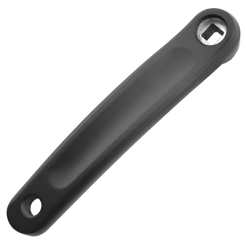 PROWHEEL Biela izquierda de bicicleta Aluminio negro 175mm Eje cuadrado