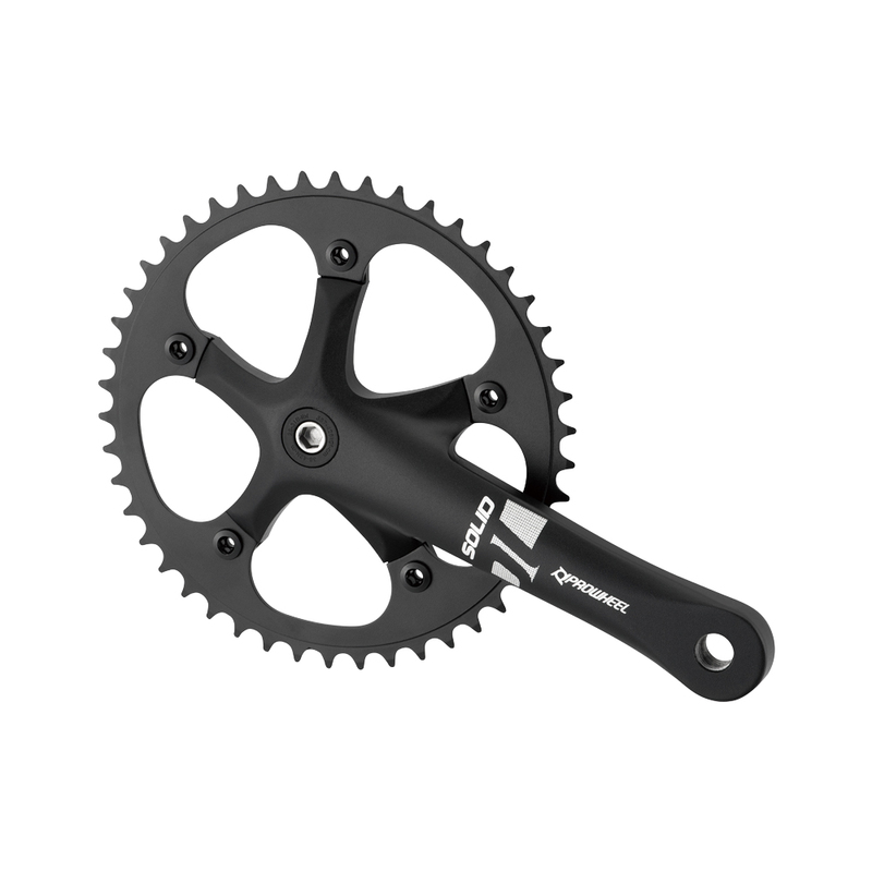 PROWHEEL Set plato y bielas de bicicleta Fixie 46 Dientes Bielas 170mm